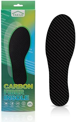 Carbon Fiber Insole 1 Piece, Carbon Fiber Insert for Women Men, Rigid Carbon Insole for Hallux Rigidus, Turf Toe Relief Foot Pain-Men 12