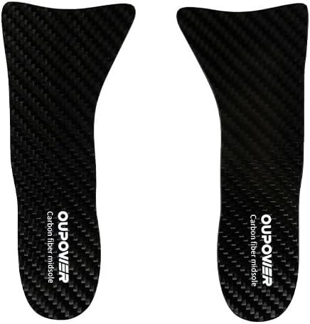 Carbon Fiber Soccer Cleat Insoles Inserts for Soccer Cleats Running Shoes Basketball Shoes Hiking Shoes-1 Pair