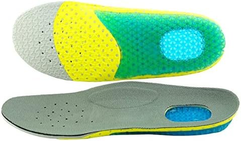 Gel Orthotic Insoles for Kids Silicon Soles for Running Shoes Sneakers Arch Support Insoles for Little Kids Lightweight Shoe Liner Inserts for Children Foot Pain Relief Shock Absorbing