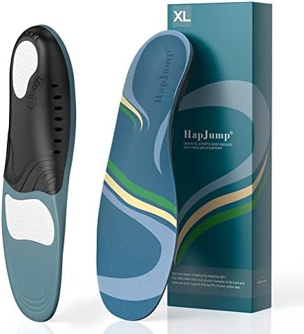 Plantar Fasciitis Pain Relief Feet Insoles Orthotics Arch Support Insoles with Motion Control Shoe Inserts Work Boot Flat Feet Comfortable for Men and Women Improve Balance, XL