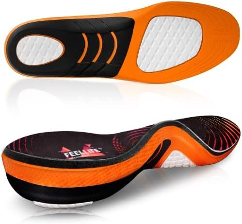 Plantar Fasciitis Relief Shoe Insoles [1-Pair], Arch Support Insoles, Running Athletic Gel Shoe Inserts, Orthotic Inserts for Arch Pain[Trim to Fit: Men 8-12/Women 9-13]