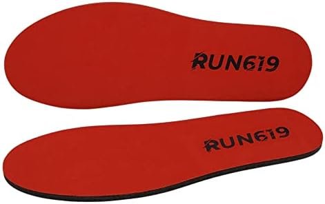 RUN619 Zero Drop Shoe Insoles - Thick Flat Firm Shoe Inserts w/No Arch Support - Foot Forming - Regular Width - 6mm Thickness (Size D - Men's 9-10 / Women's 10-11)