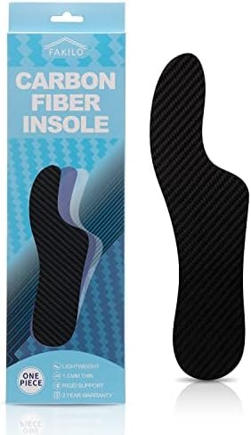 1 Piece Carbon Fiber Insole Morton's Extension Orthotic, Rigid Foot Support Insole Insert for Hallux Rigidus, Turf Toe, Hallux Limitus - 245 mm