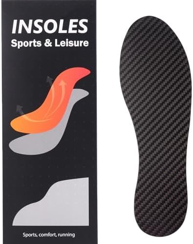 Carbon Fiber Insole for Men Women Rigid Carbon Fiber Shoe Insert Carbon Fiber Foot Plate for Hallux Rigidus Limitus, Turf Toe (10.05” / 255mm - Men's 8 / Women's Size 9, 1 Pc)