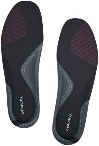 Memory Foam Insoles for Womens Mens Kids, Comfortable Replacement Insoles for Walking Shoes, Running Shoes, Sneaker, Hiking Shoes, Work Boot Cushioning Shoe Insert Black Womens