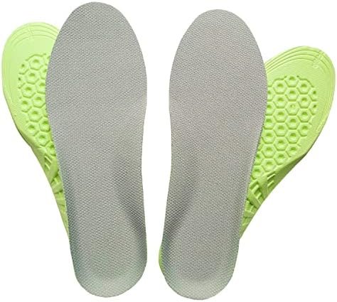 2 Pairs Honeycomb Elastic Shock Absorbing Shoe Insoles Breathable Sneaker Inserts Sports Shoe Insole Replacement Insoles for Men Women Kids (kids3-4.5 / women4-6.5)