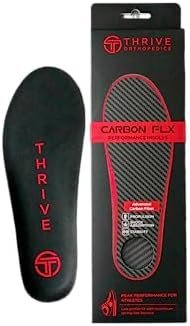 Carbon FLX Performance Insoles, Lightweight Semi-Rigid Insoles for Additional Support, Foot Pain, Arthritis & Hallux Rigidus Relief – Pair (US W10-10.5/M9-9.5)