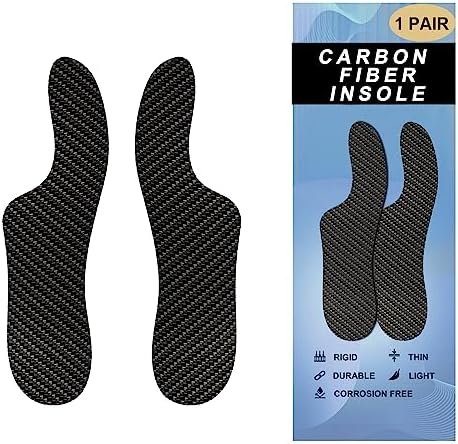 Carbon Fiber Insole, Morton's Extension Orthotic, 1 Pair Rigid Orthotic Shoe Insert for Turf Toe, Foot Arthritis, Hallux Rigidus, for Pain Relief Recovery (11.22"-285mm-Men's 12-12.5/Women's 13-13.5)
