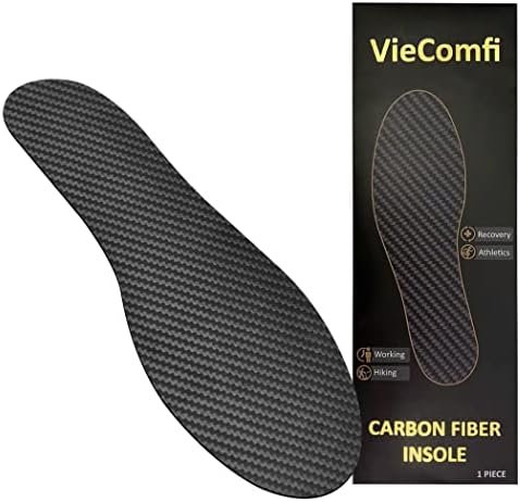 Carbon Fiber Insole for Pain Relief & Injury Recovery. Rigid Orthotic Inserts Ideal for Reducing Foot Pain of Turf Toe, Hallux Rigidus, Arthritis. Carbon Fiber Shoe Inserts for Women Men 1 insole 24cm
