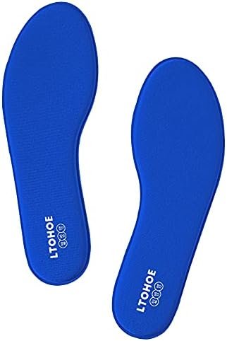 Memory Foam Insoles for Men - Replacement Insoles for Running, Hiking, Sneakers - 8mm Navy US 13
