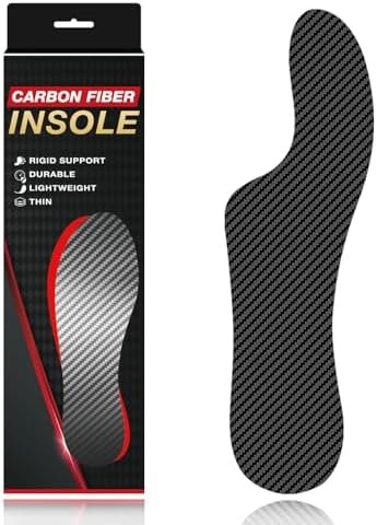 Mortons Extension Carbon Fiber Insole 1PC, ARRIS Morton's Extension Orthotic Shoe Insert, Very Rigid Foot Support for Turf Toe, Hallux Limitus, Hallux Rigidus, Arthritis,8.38" for Men 4, Women 5