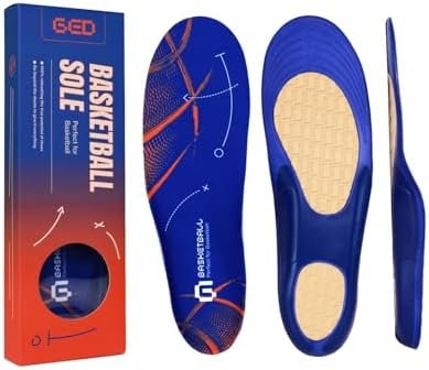 Perfect for Basketball Insoles Unique Arch Support Design Men（US 10-10.5） Handcrafted in Taiwan