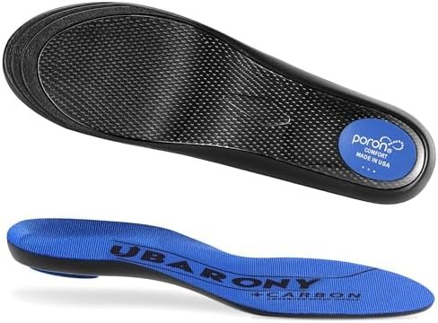 Performance Carbon Fiber Insole - Anti-Twist Soccer Insoles for Soccer Cleats, Cushion and Shock Absorbing, Sports Insoles In Cleats, Football, Baseball, Softball, Athletic Insert Injury Protection, L