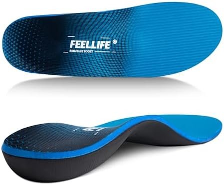 Plantar Fasciitis Relieve Feet Insoles,Arch Supports Shoe Insoles for Flat Feet,Orthotic Inserts for Foot & Heel Pain [Men 4-4 1/2|Women 6-6 1/2]
