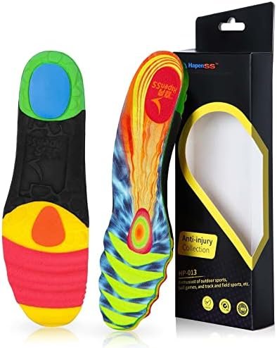Professional Running Insoles, Cushioning Sports Comfort Inserts, Carbon Fiber Insoles for Men, Relieve Foot Pain, Good for Plantar Fasciitis Shoe Insoles, Men 10-10 1/2 | Women 12-12 1/2