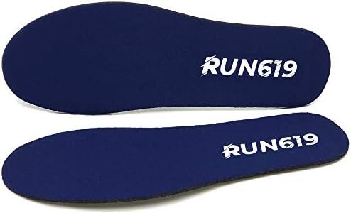 RUN619 Zero Drop Shoe Insoles - Thin Flat Medium Shoe Inserts w/No Arch Support - Foot Forming - Perfect for Running Walking Work or Hiking - Thin 3mm Insoles (Size D - Men's 9-10 / Women's 10-11)