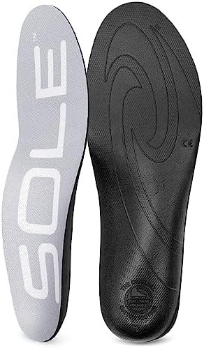 SOLE Active Thin Plantar Fasciitis Insoles, Men & Women - Arch Support Inserts for Foot Health and Heel Pain Relief, Orthotic Shoe Inserts - Multiple Sizes