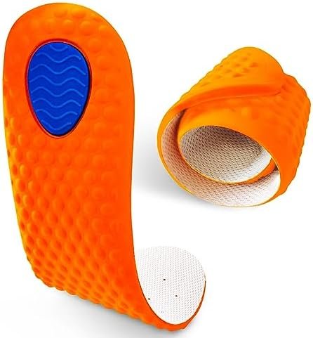 Work Boot Insoles for Men & Women, 3D Massage Plantar Fasciitis Relief Inserts, Shock Absorption Memory Foam Insoles, Great for Casual, Sneakers, Work Shoes